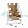 LUSTRO PODśWIETLANE OBROTOWE LED HOLLYWOOD 29X36CM